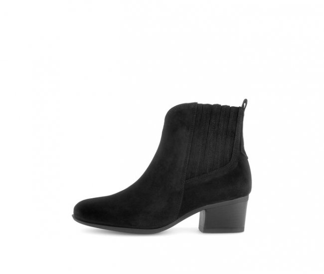 Gabor Damen Cowboy Boots Schwarz - Rauleder