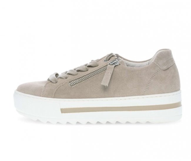 Gabor Damen Sneaker Low Beige - Rauleder