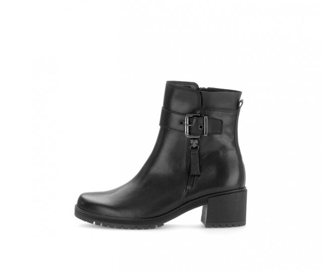 Gabor Damen Plateau Stiefelette Schwarz - Glattleder