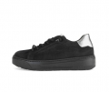Gabor Damen Sneaker Low Schwarz - Materialmix Leder