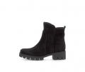 Gabor Damen Sportliche Stiefelette Schwarz - Rauleder