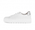 Gabor Damen Sneaker Low Weiß - Materialmix Leder