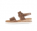 Gabor Damen Keilsandalette Braun - Glattleder