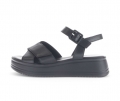 Gabor Damen Plateau Sandale Schwarz - Glattleder