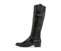 Gabor Damen Eleganter Stiefel Schwarz - Glattleder