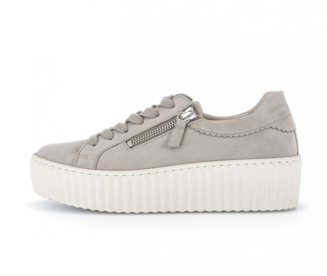 Gabor Damen Sneaker Low Grau - Rauleder