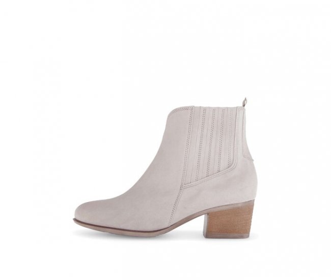 Gabor Damen Elegante Stiefelette Beige - Rauleder