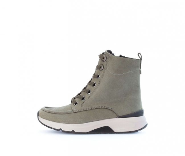 Gabor Damen Sportliche Stiefelette Grün - Rauleder