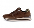 Gabor Damen Sneaker Low Braun - Materialmix Leder