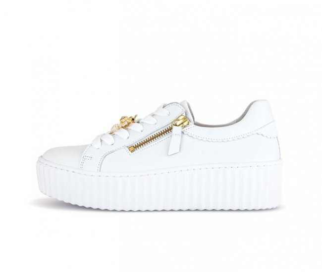 Gabor Damen Sneaker Low Weiß - Glattleder
