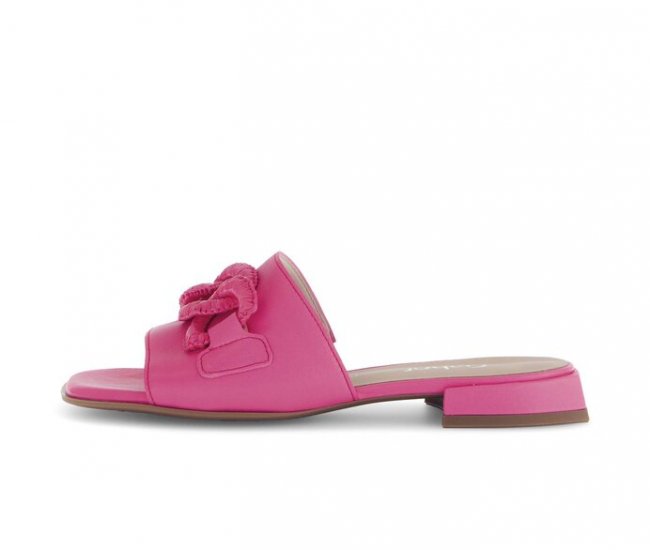 Gabor Damen Pantolette Pink - Glattleder