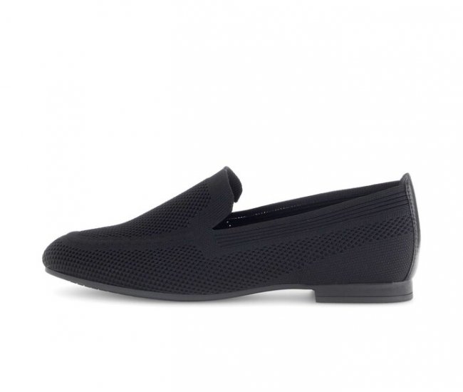 Gabor Damen Slipper Schwarz - Materialmix Leder/Lederimitat
