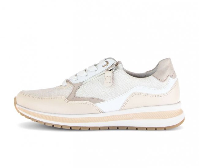 Gabor Damen Sneaker Low Rosa - Materialmix Leder