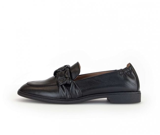 Gabor Damen Slipper Schwarz - Glattleder