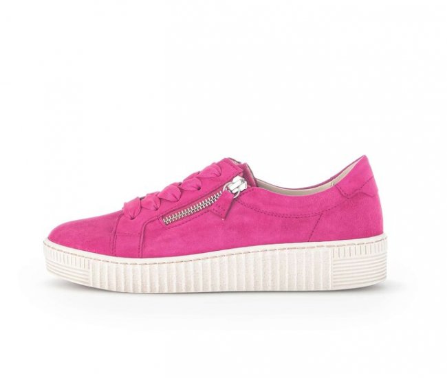 Gabor Damen Sneaker Low Pink - Rauleder