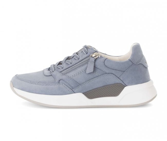 Gabor Damen Sneaker Low Blau - Rauleder