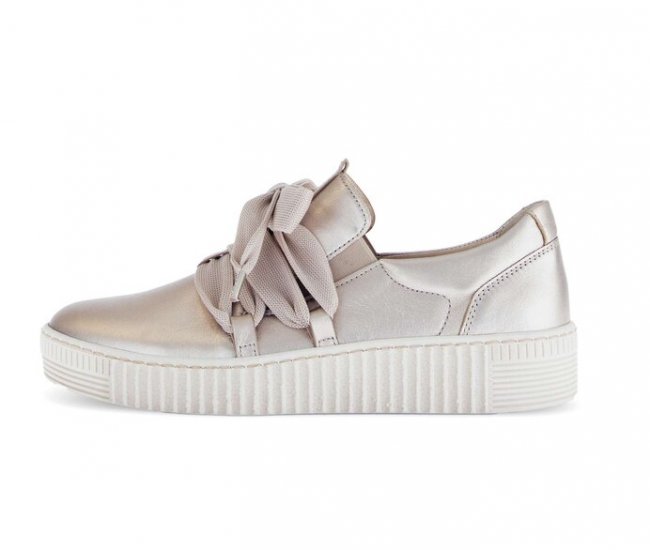 Gabor Damen Sneaker Low Gold - Effektleder