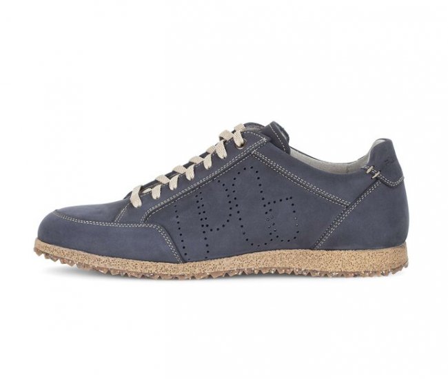 Pius Gabor Herren Sneaker Low Blau - Nubuk