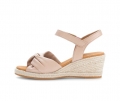 Gabor Damen Keilsandalette Rosa - Glattleder