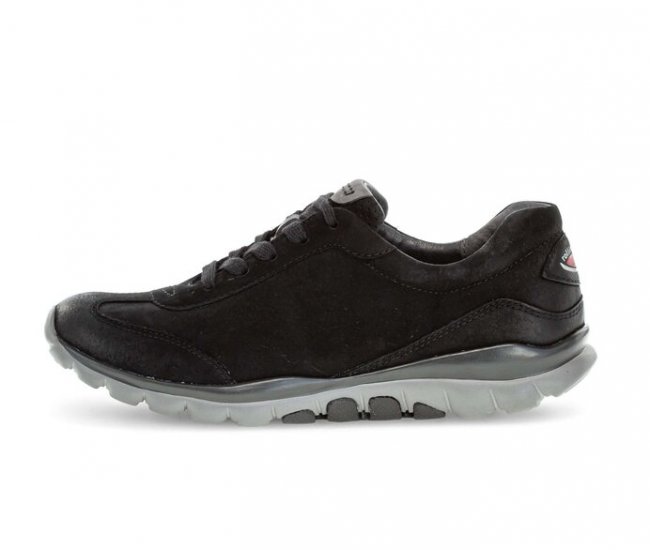 Gabor Damen Sneaker Low Schwarz - Rauleder