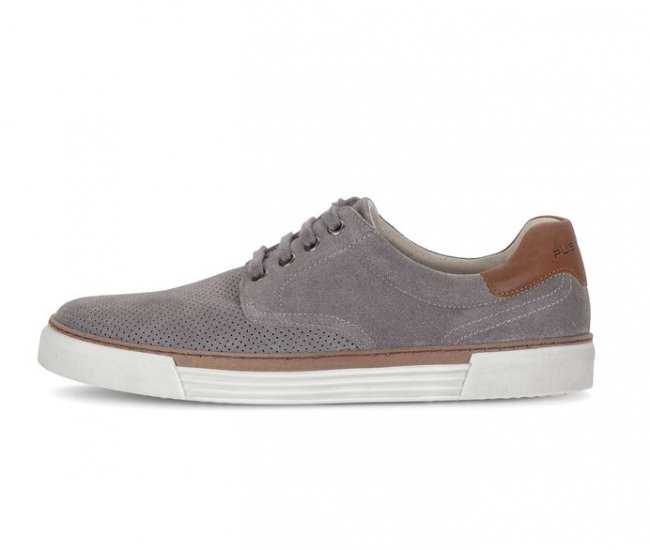 Pius Gabor Herren Sneaker Low Grau - Materialmix Leder