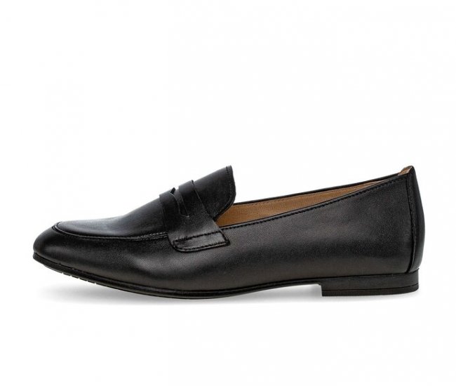 Gabor Damen Slipper Schwarz - Glattleder