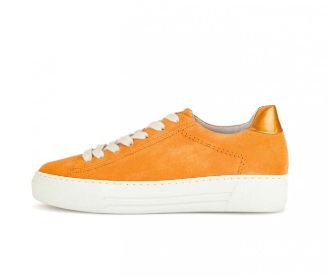 Gabor Damen Sneaker Low Orange - Rauleder