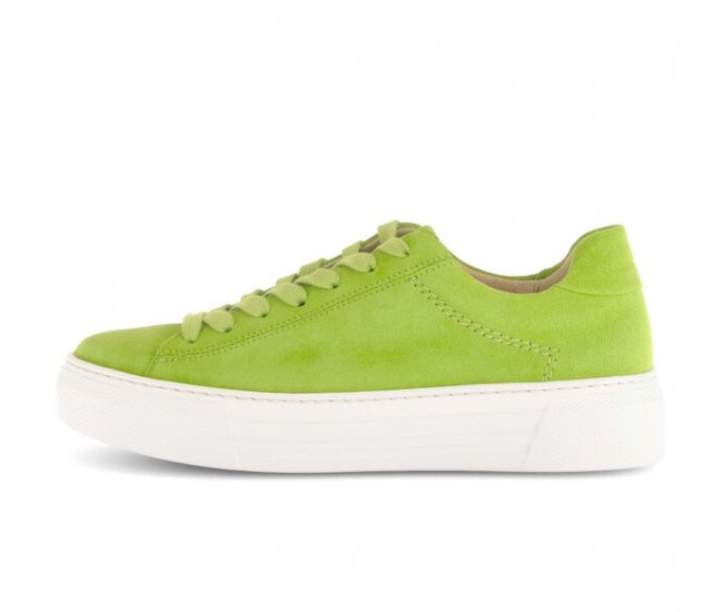 Gabor Damen Sneaker Low Grün - Rauleder