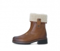 Gabor Damen Winterstiefelette Braun - Materialmix Leder/Lederimitat