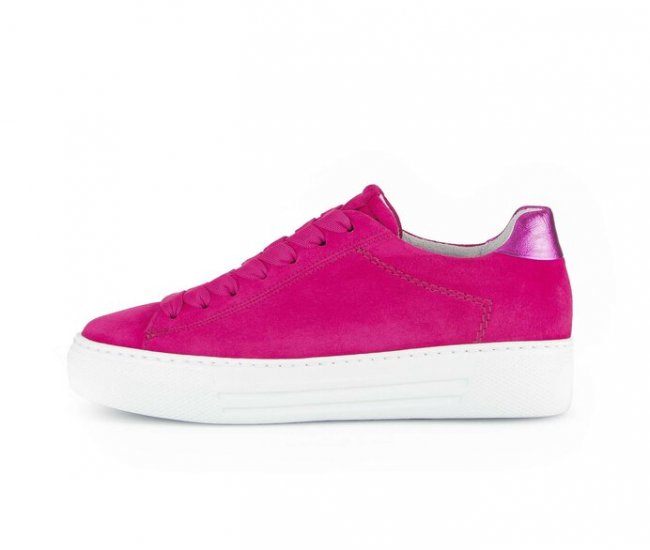 Gabor Damen Sneaker Low Pink - Rauleder