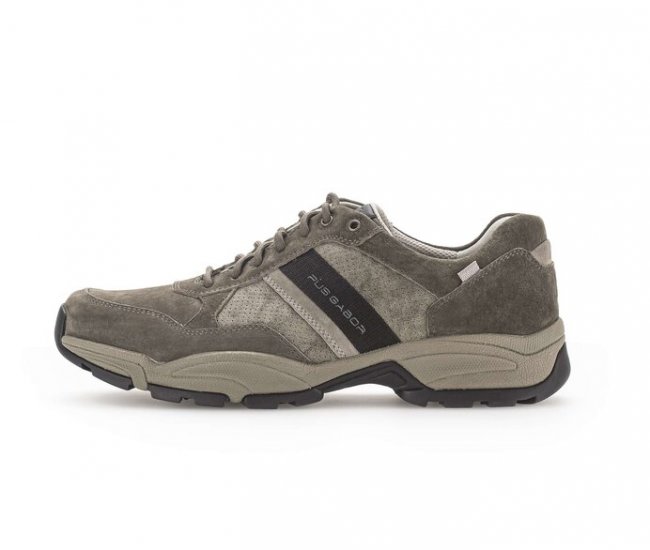 Pius Gabor Herren Sneaker Low Grau - Materialmix Leder/Lederimitat