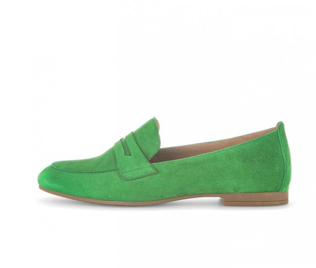 Gabor Damen Slipper Grün - Rauleder