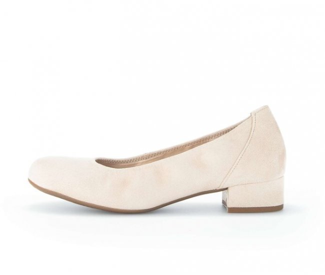 Gabor Damen Eleganter Pumps Beige - Lederimitat