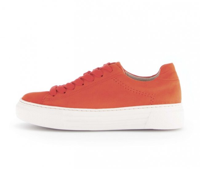 Gabor Damen Sneaker Low Orange - Rauleder