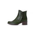 Gabor Damen Elegante Stiefelette Grün - Glattleder