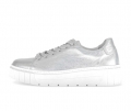 Gabor Damen Sneaker Low Silber - Effektleder