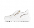 Gabor Damen Sneaker Low Creme - Materialmix Leder