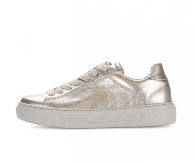 Gabor Damen Sneaker Low Gold - Effektleder