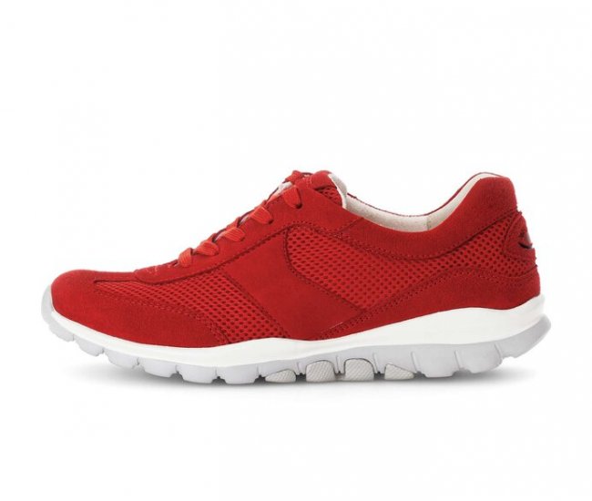 Gabor Damen Sneaker Low Rot - Lederimitat