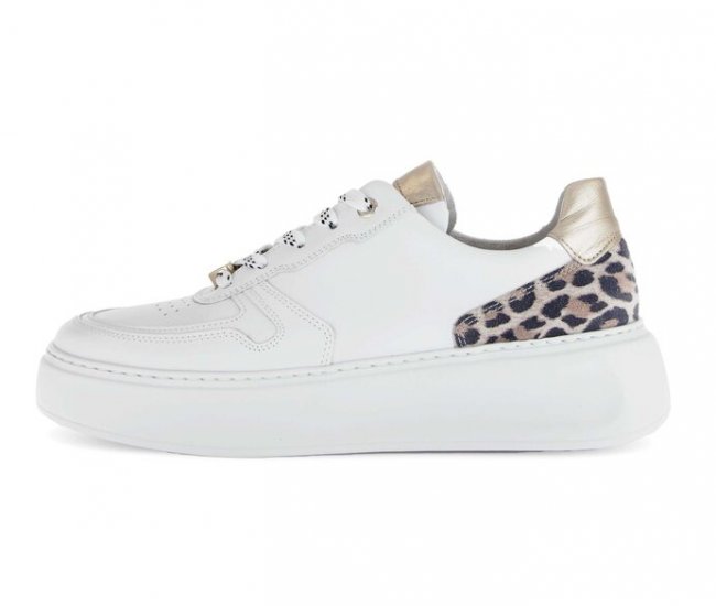 Gabor Damen Sneaker Low Weiß - Materialmix Leder