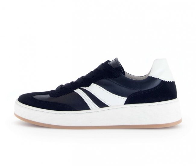 Gabor Damen Sneaker Low Schwarz - Glattleder