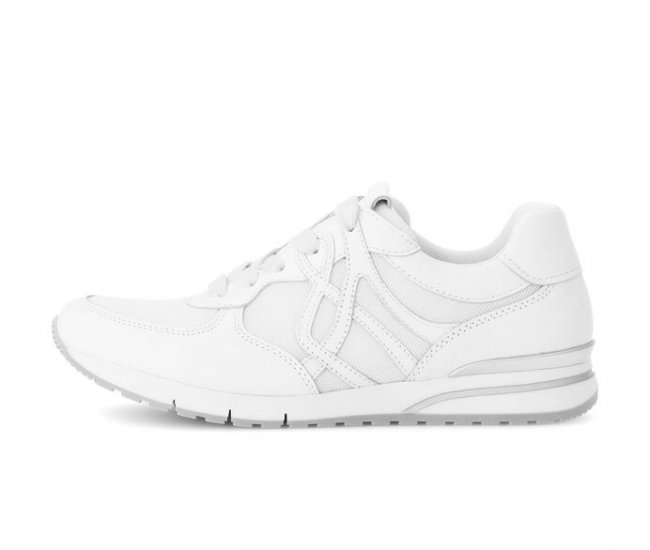 Gabor Damen Sneaker Low Weiß - Materialmix Leder/Lederimitat