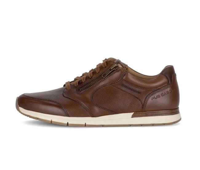 Pius Gabor Herren Sneaker Low Braun - Glattleder
