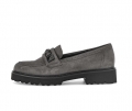 Gabor Damen Loafer Grau - Rauleder