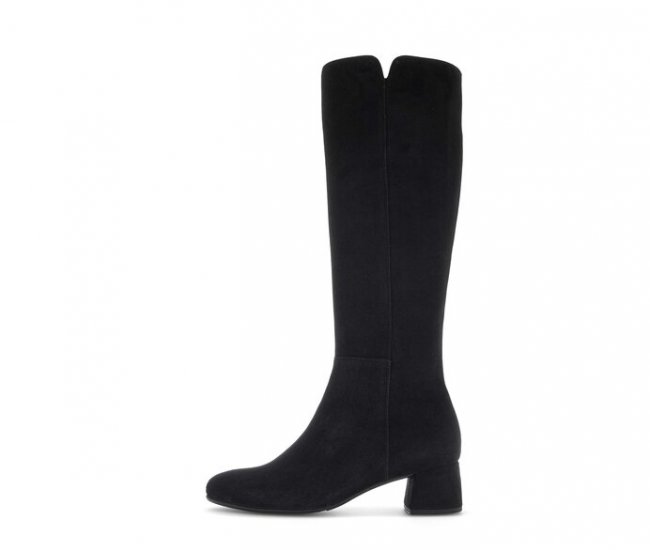 Gabor Damen Eleganter Stiefel Schwarz - Rauleder