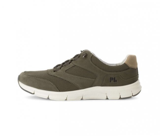 Pius Gabor Herren Sneaker Low Grün - Materialmix Leder/Textil