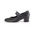 Gabor Damen Spangenpumps Schwarz - Glattleder
