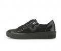 Gabor Damen Sneaker Low Schwarz - Lackleder