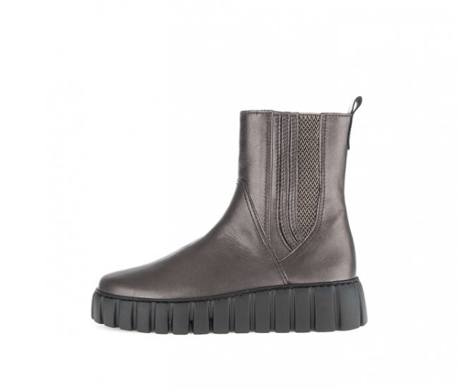 Gabor Damen Plateau Stiefelette Bronze - Glattleder