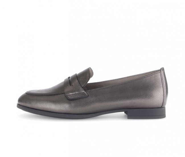 Gabor Damen Slipper Bronze - Glattleder
